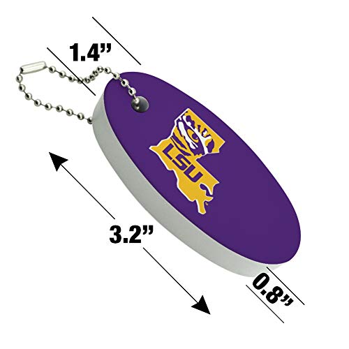 Graphics & More LSU Tiger State Mark Floating Keychain #TOP3