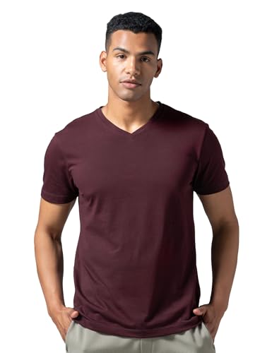 Image of DAMENSCH Regular Fit Cotton Blend Tshirt Half Sleeve Crew Neck Comfortable Casual Lightweight Premium Vortex Elemental Breeeze Tshirts for Men Pack of 1