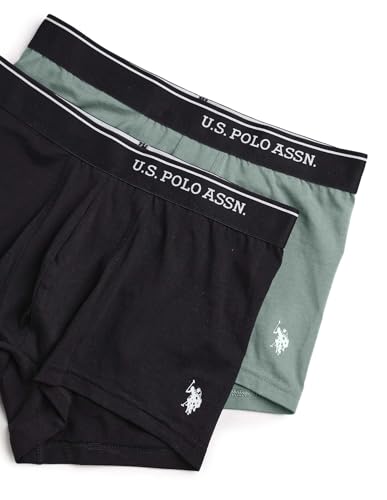 Image of U.S. Polo ASSN. Men's OET18 Cotton Stretch Breathable Underwear Trunks - Pack of 2