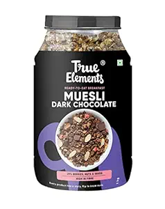 Dark Chocolate Muesli 1kg | Nuts & Berries Muesli | 13g Clean Protein | 13% Millet | Cereal for Breakfast | Gluten Free Breakfast