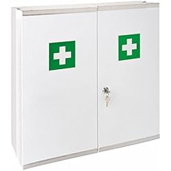 Persianas Garcia García de Pou 162.85 Armario Botiquín, Acero, 52.5 x 19.5 x 53 cm, Blanco