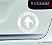 Wounded warriors symbol 5.4x5.4 white marine navy army military soldier veteran united states america color sticker state decal vinyl - Made and Shipped in USA