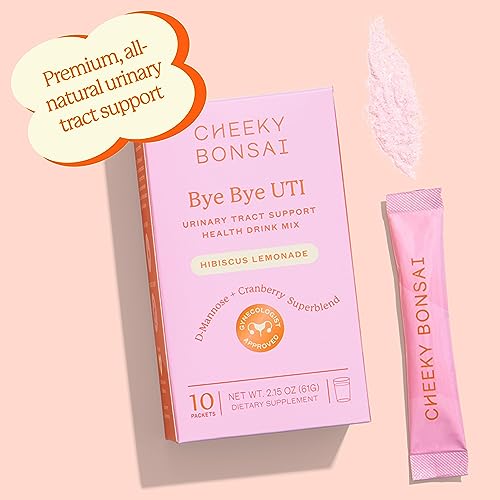 Cheeky Bonsai Bye Bye UTI Urinary Tract Support Health Powder Drink Mix | 10 Packets | Hibiscus Lemonade Flavor - Support Healthy Urinary Tract, Fast Acting, Simply Mix With Water - Thumbnail 6