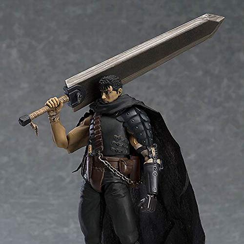 Alertkid Berserk Guts Assembly Pvc Action Figure Anime Black Swordsman Baserk Change Face Ver. Model Toy 17Cm #TOP2