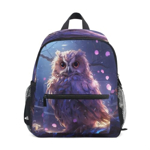 Sac d'école maternelle hibou pour les journées de crèche et parc