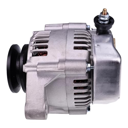 Image of HOLDWELL 12V 40A Alternator 18504-6220 129052-77220 Compatible with Kubota Engine D1005-E V2003 V2203-E Excavator KX018-4 Loader SCL1000 Tractor M4800SUD-F for Perkins Engine 102.05 103.07