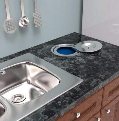 Lixeira Pia Cozinha Embutir 5 Litros Inox