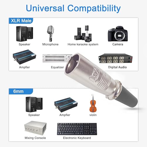 Image of MX 3 Pin XLR Microphone Connector pin Pure Copper Nickel Plated Pins1 for High Conductivity microphone (4-Pin XLR Male, 1881 PACK OF 4, Male Connector)
