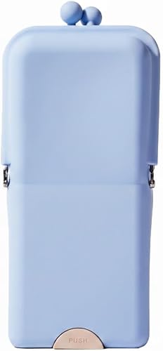 APT 1101 Makeup Brush Holder Travel Cosmetic Bag with Suction Base, Portable Cosmetic Organizer for Travel & Home, Organizer for Brushes, Beauty Tools & Accessories, Cloud Blue, Modern