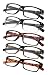 Reading Glasses 5-Pack Spring Hinges for Women and Men Readers