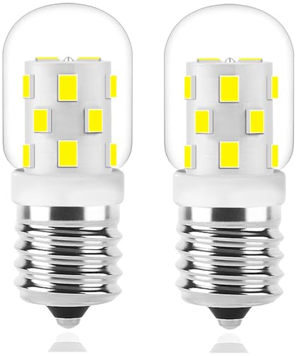 GFLSD LED Microwave Light Bulb, E17, 3W, 120V, 2-Pack