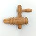 Handmade Oak Barrel Spigot | Vintage Wooden Tap for Whiskey, Wine, Bourbon, Rum, Kombucha | Natural Cork Seal | 9cm Wooden Faucet for Barrels, Kegs, Casks