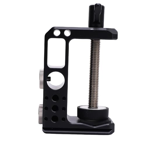 XUMIUZIY C Soporte de Cámara de Aluminio Terminal para Fotografía con Mecanismo de Sujeción Ajustable para Trípodes, Soportes de Luz y Más