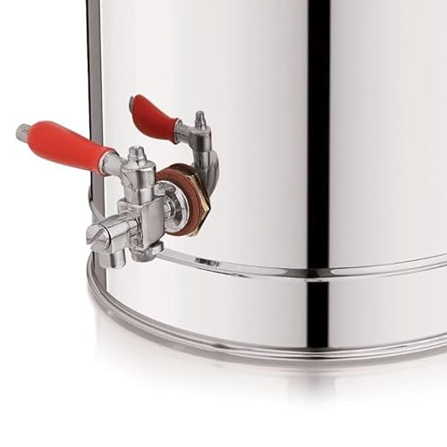 Image of Premium Stainless Steel Construction Coffee Tea Urn Can Flask Container with Tap Tea Urn 7.5 Litre Capacity for Commercial Kitchens, Events, Hotels, and Catering Services