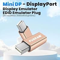 FUERAN HDMI Dummy Plug Headless Ghost Display Emulator Premium Aluminum PC（Fit Headless-1920x1080 New 4RD@60Hz） (MINI DP-1P) – Ansicht 2