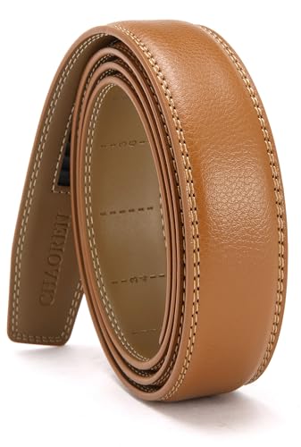 Image of CHAOREN Ratchet Belt Strap Only 1 1 /4 inch, Replacement Leather Belt for 32mm Buckle
