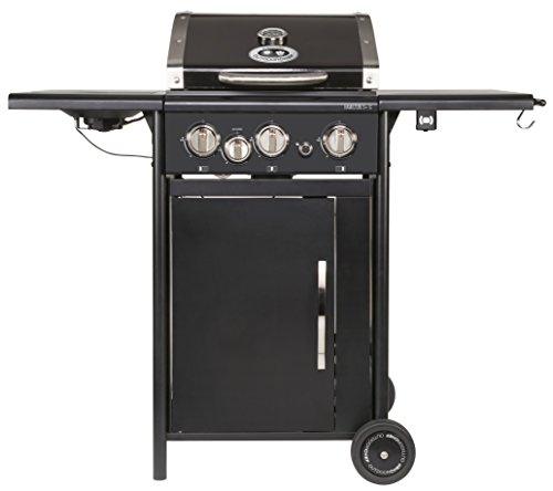 Preisvergleich Produktbild Outdoorchef HAMILTON 3G + schwarz BBQ Gasgrill Grillstation, 3 Brenner mit Seitenbrenner, 18.131.25