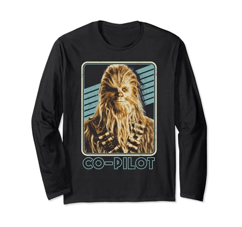 T-shirt Star Wars Han Solo Chewie Co-Pilot manches longues coton vêtement geek