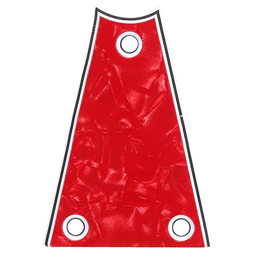 Plaque de protection de tige guitare PATIKIL 3 plis anti-rayures rouge