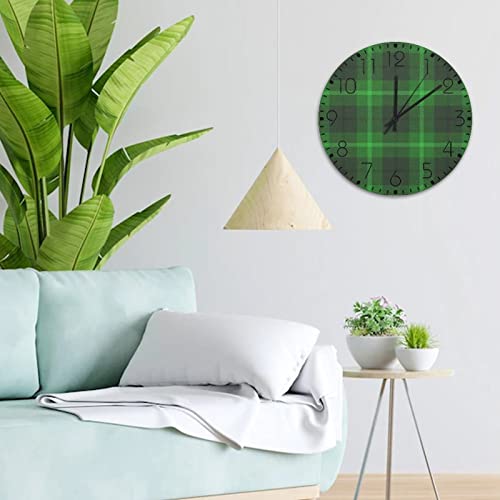 Horloge murale verte décoration de cheminée et salon moderne - 5