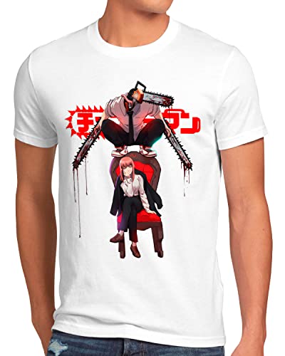style3 Petlover Herren T-Shirt denji man Anime Manga Cosplay Chainsaw Devil Größe:XXL