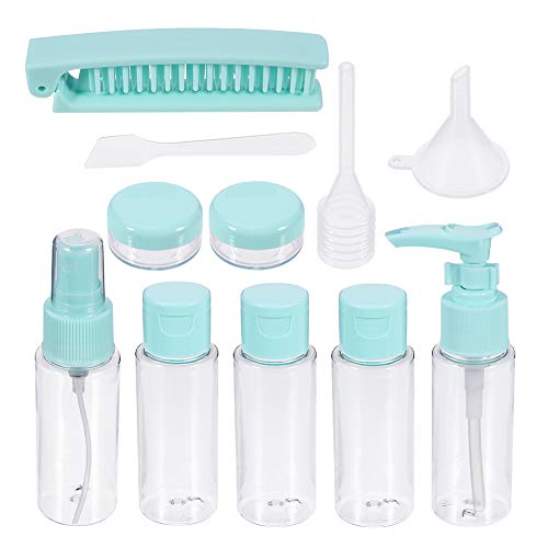 Preisvergleich Produktbild Veraing 12 Stück Reiseflasche Set Sprühflasche Feinen Nebel Reise-Flaschen Behälter Nachfüllbare Leere Kosmetikflaschen Set für Kosmetik Camping Reisen Zubehör