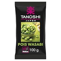 POIS WASABI TANOSHI : Les pois wasabi Tanoshi sont parfaits pour préparer un apéritif japonais original. Délicieusement piquants, ils peuvent se manger seuls ou accompagnés d'autres spécialités d'Asie COMMENT SONT FABRIQUÉS CES POIS ? : Conçus sans g...