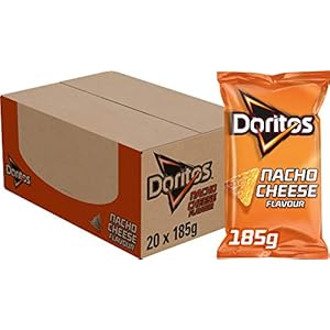 Doritos Tortilla Chips Nacho Cheese, Doos 20 stuks x 185 g