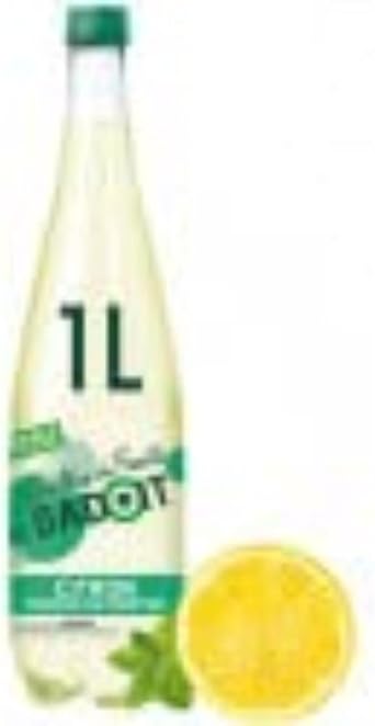 Badoit Sparkling Water with Fruit Bubbles Lemon Mint 1 Litre Bottle