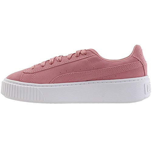 PUMA Puma Women's Suede Platform Sneaker, Bridal Rose Team Gold, 9 M US