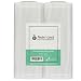Nutri-Lock Vacuum Sealer Bags. 2-Pack 8"x50' Commercial Grade Sealer Rolls. Nutri-lock Bags Work with Foodsaver. Perfect for Sous Vide.