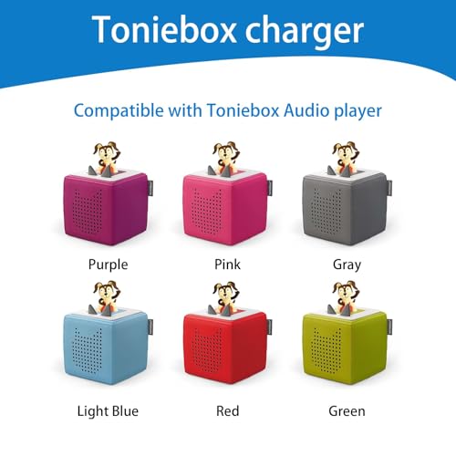 9V USB Ladestation für Tonieboxs 1.8m Ladekabel für Tonieboxs Audio Player USB Ladekabel Ladegerät für TonieeBox Ersatz Original mit Spannungsanpassung und Schutzfunktionen