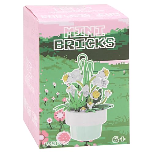 Lesser & Pavey Mini Bricks White Snowdrops Building Blocks For Home & Office - Image 2
