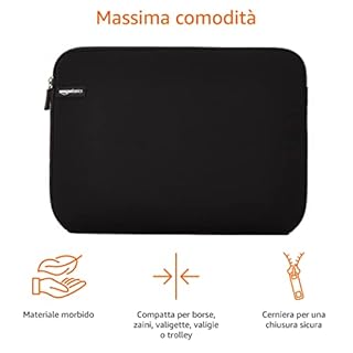 Amazon Basics Custodia per computer portatile fino a 14-Pollici, nero