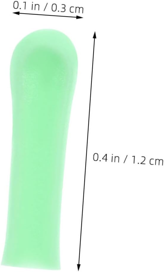 COLLBATH 12Pcs Soft Silicone Ear Wax Removal Sleeves Reusable Easy to Clean Ear Spoon Covers for Ear Cleaner Tools Compatible with Various Ear Spoons Comfortable and Portable Design