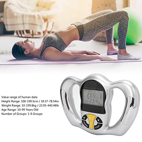 Image of CABE Handheld Body Fat Tester,Calorie Measurement Remember Information Portable Body Fat Monitor Accurate Data For Training