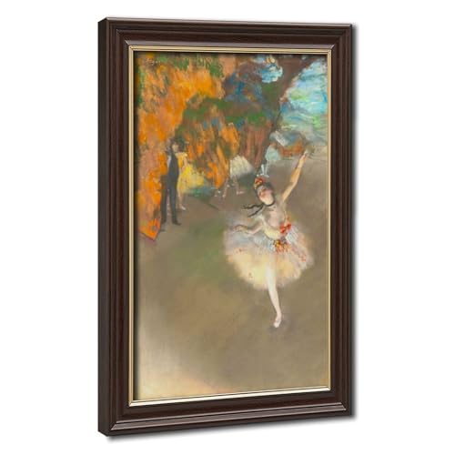 Toile Degas Le Ballet de l'Étoile grand format pour décoration de salon et chambre