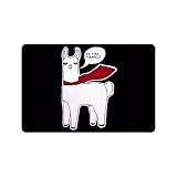 Ailovyo Funny Alpaka Llama Say Go Fuck Yourself Rubber Non-Slip Entry Way Floor Mat Outdoor Indoor D