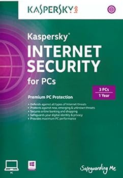 CD-ROM Kaspersky Internet Security 3 PC, 1 Year, Factory Sealed CD/DVD Book