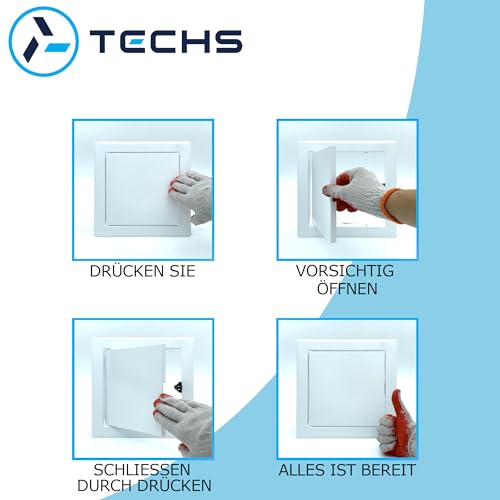 Revisionsklappe Wartungsklappe Trockenbau MK 500x500 (50x50) Viele Größen Revisionstür Stahl Sicherungskasten Tür Wäscheschacht Klappe Revi Tür