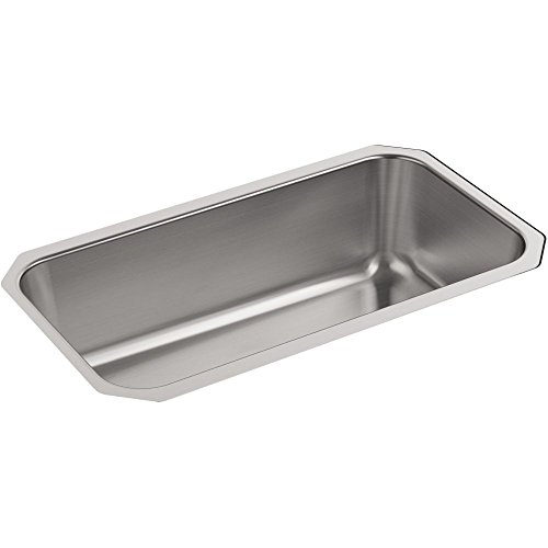 KOHLER Undertone® 31-1/4" Large Undermount Kitchen Sink, Single-Bowl Stainless Steel Kitchen Sinks, K-5290-NA