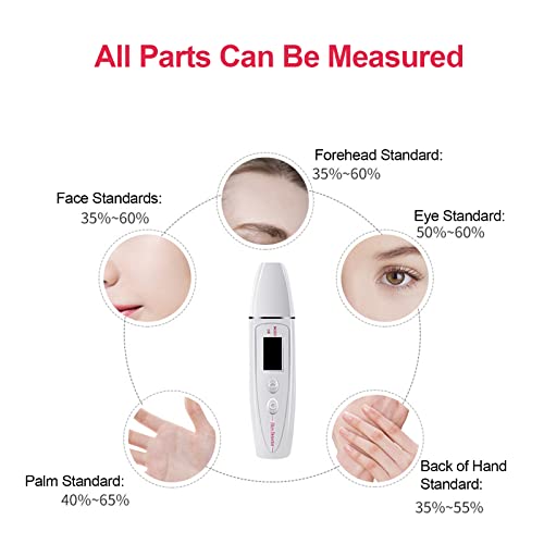 Tomshin Test r de pele facial portátil an or de pele digital u ade e ó de água para cuid s com a pel