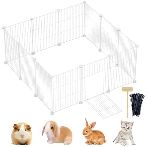 Lxvckly DIY Metal Wire Playpen for Small Animals Cover