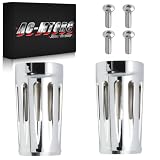 AC-MTORC Chrome Upper Fork Slider Covers Fork Boot Slider Protective Shells COW Bells for Harley Touring...