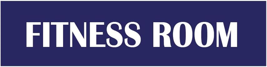BIRD'S MIND Sign Boards Fitness Room For Hospital Clinic Shops Office Gym Stores School Factory Garden Signage Business Commercial Sign Board Blue(L x H 30 x 10 Cm)