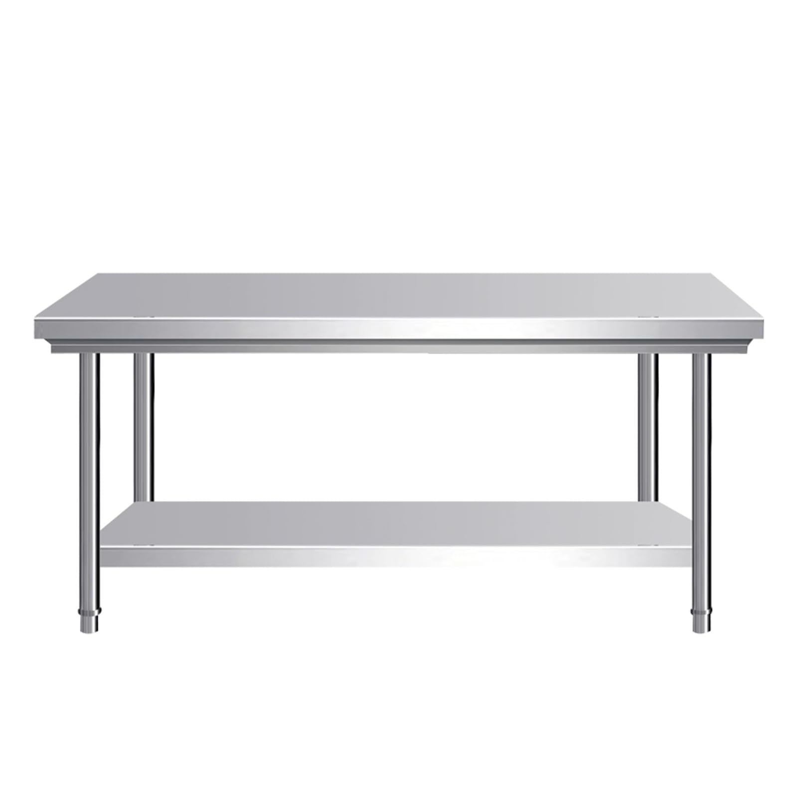 Snaweo Outdoor Stainless Steel Work Table, Commercial Stainless Steel Table, Heavy Duty Kitchen Work Table, for Garage, Home, Warehouse, and Kitchen(80x60x80cm)