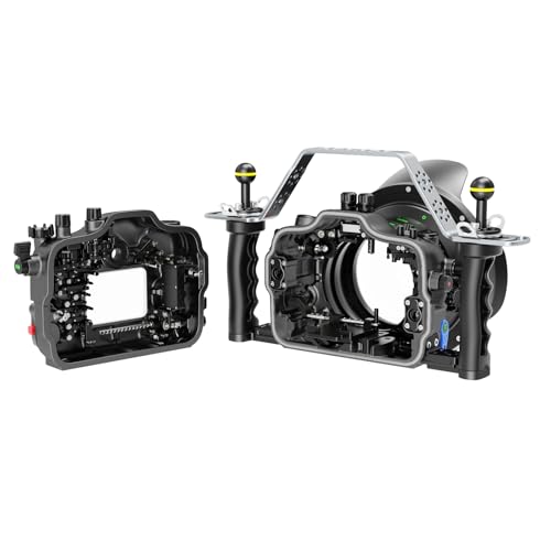 Ficha técnica Seafrogs Carcasa de metal subacuática para Sony A7S III con diámetro de 180/230 mm lente ojo de pez puerto de cúpula impermeable 130 pies 40 m carcasa de metal para cámara de fotografía de buceo - Fernando Cortés
