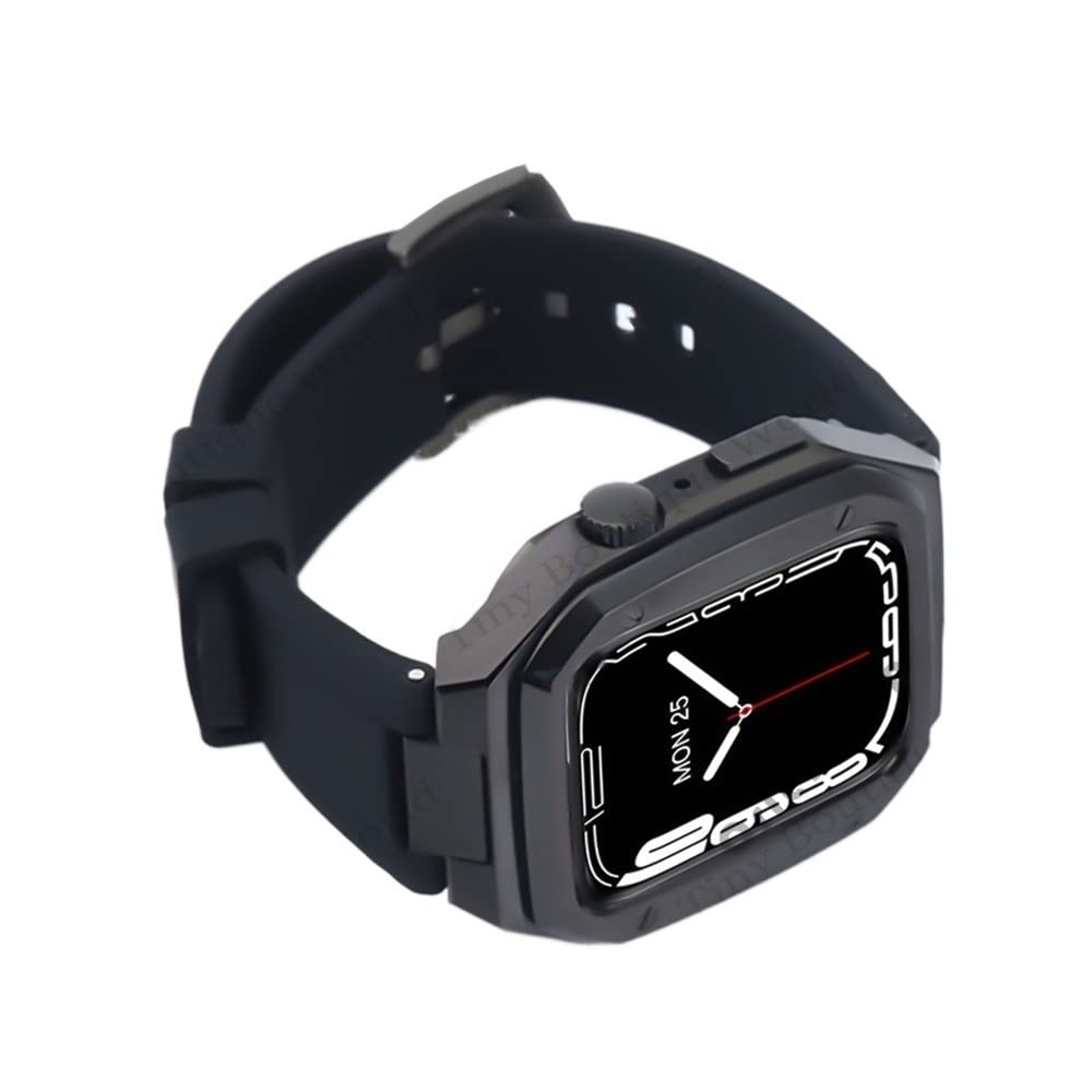 Protéger Apple Watch 45mm avec ce boîtier luxe en acier métal