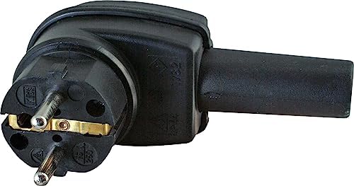 Kopp 178216009 Kątowa Wtyczka Uziemająca, Czarny