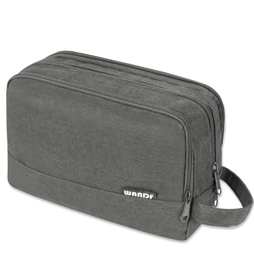 Image of WANDF Travel Toiletry Bag for Men, Small Dopp Kit for Toiletries